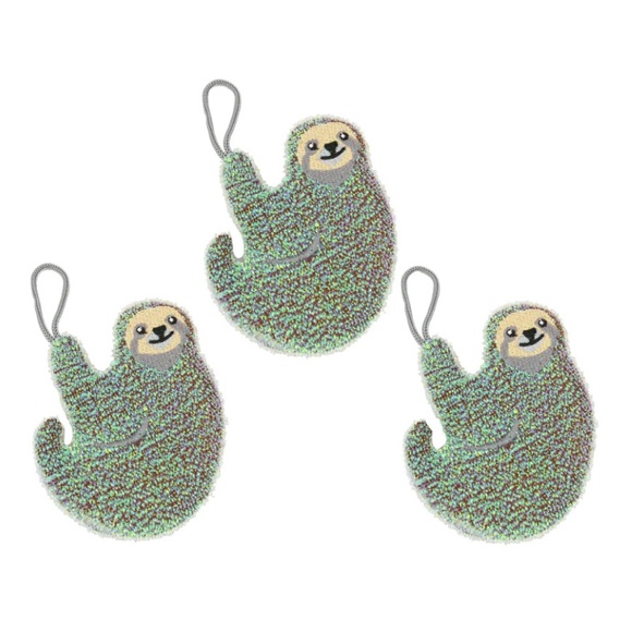 Kikkerland Other - Adorable SLOTH Dishwashing Scratch Free Sponges Set of 3 Brand new in Packaging